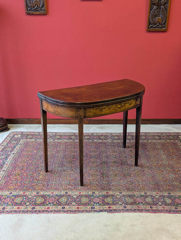 Antique Mid 19th Century Fold Over Tea Table Circa 1850