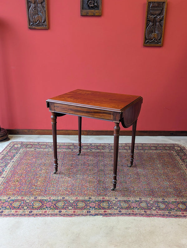 Antique Edwardian Mahogany Extending Occasional Table