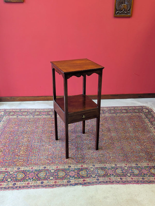 Antique Georgian Mahogany Washstand Bedside