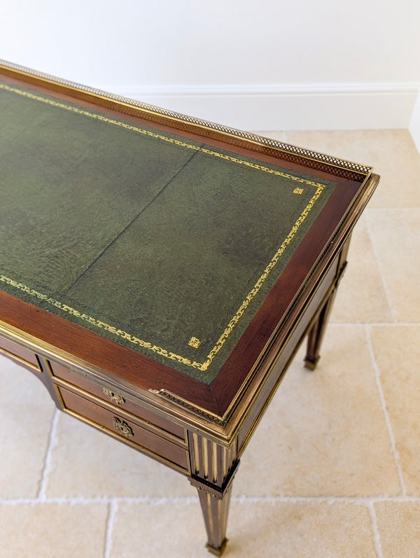 Antique Edwardian Louis XVI Style Mahogany Writing Desk by Spillman & Co. c.1910