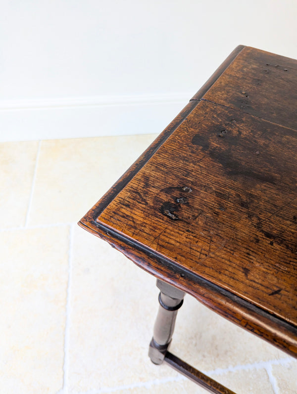 Antique Late 17th Century William & Mary Oak Side Table c.1690