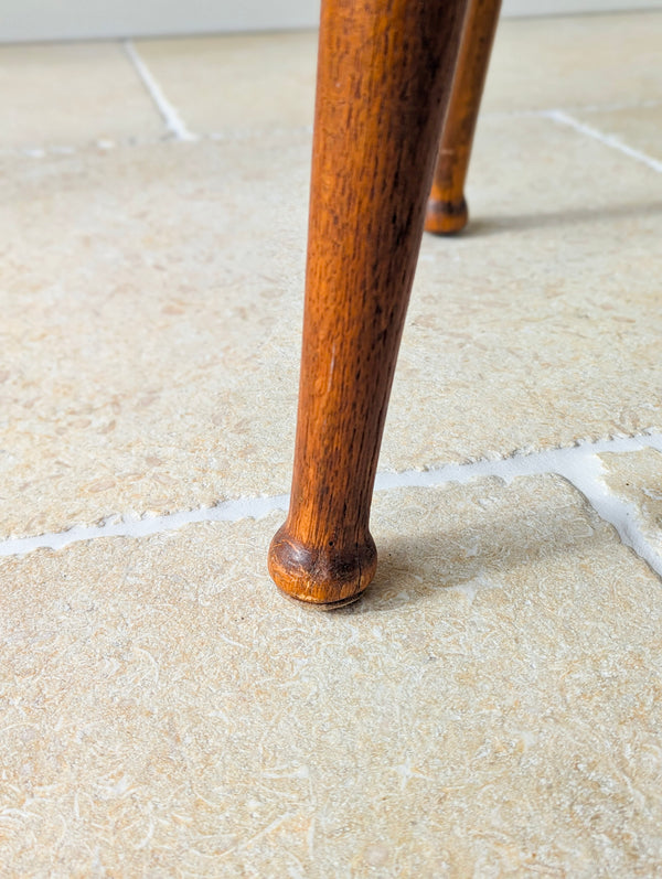Antique Edwardian Oak Circular Pub Table by Gaskell & Chambers c.1910