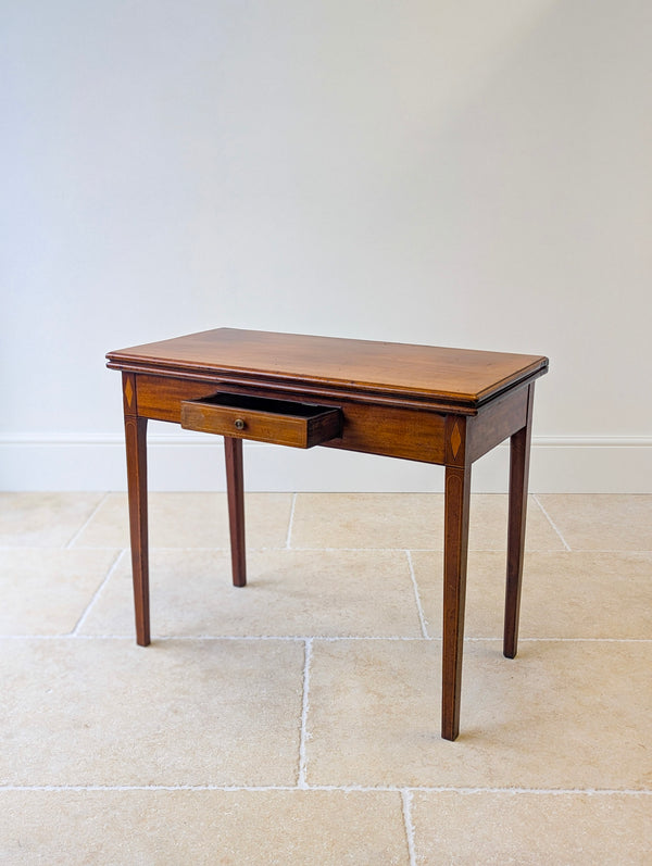 Antique Late Georgian Mahogany Tea Table c.1800