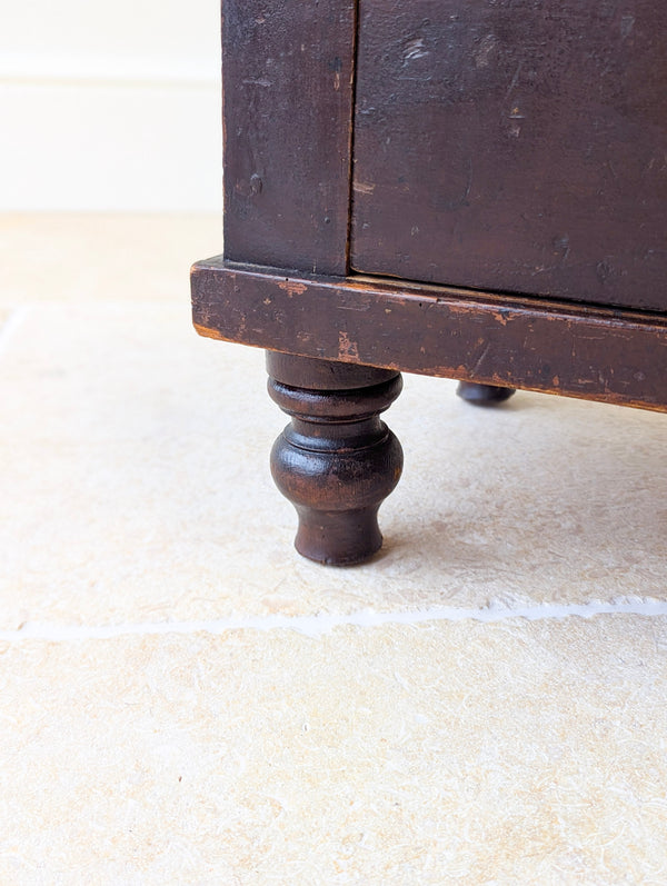 Antique Victorian Welsh Painted Pine Chest of Drawers c.1860