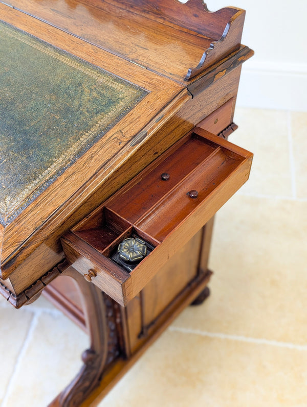 Antique William IV Rosewood Davenport Desk by W&C Wilkinson c.1835