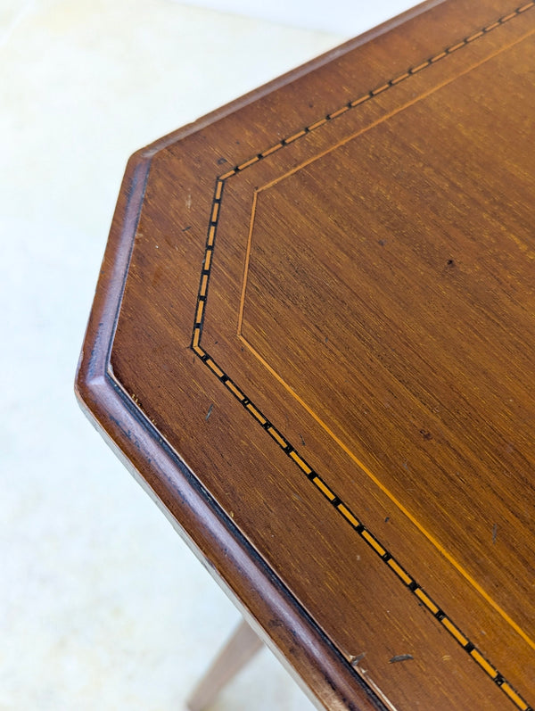 Antique Edwardian Inlaid Mahogany Occasional Table c.1905
