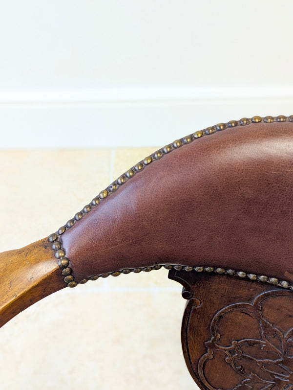 Antique Edwardian Mahogany Swivel Desk Chair c.1910