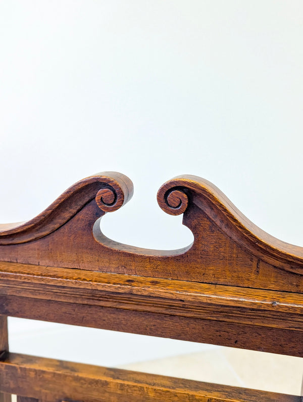 Antique Victorian Oak Hall Chair c.1890