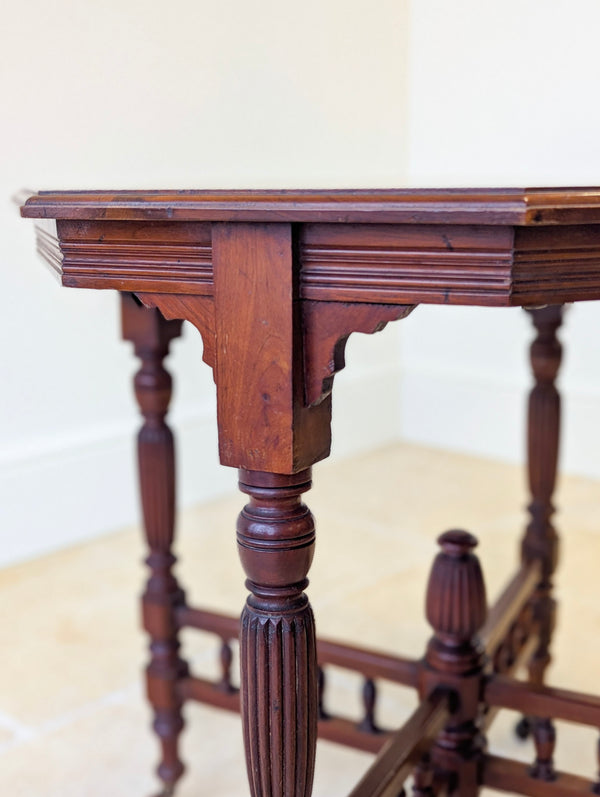 Antique Victorian Mahogany Octagonal Centre Table c.1890
