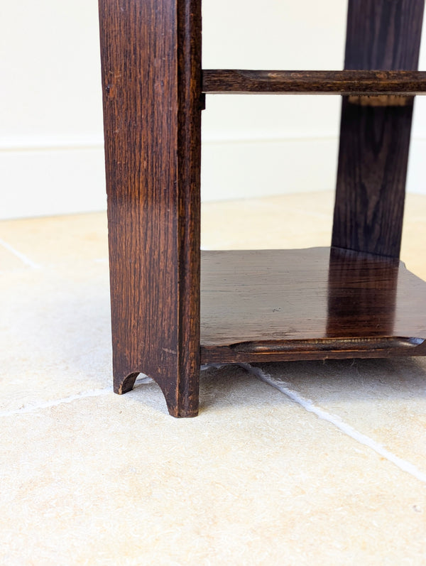 Antique Early 20th Century Oak Book Table c.1920