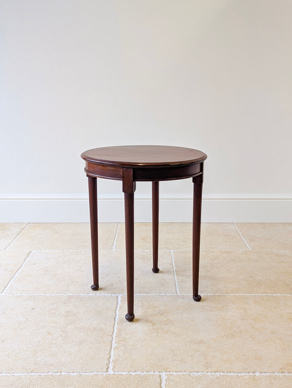 Antique Edwardian Mahogany Circular Occasional Table c.1910