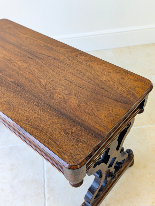 Antique Victorian Rosewood Library Table c.1870