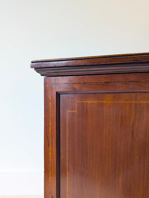 Antique Edwardian Mahogany Record Cabinet c.1910
