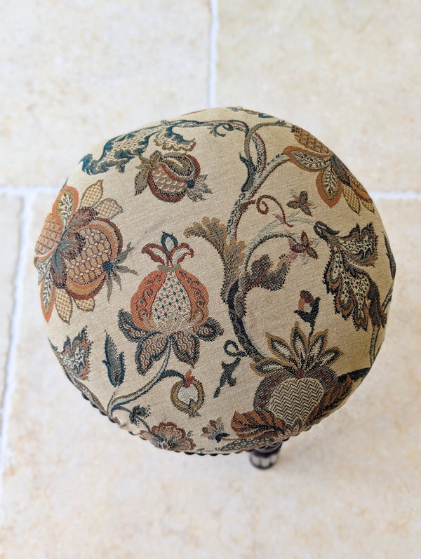 Antique Victorian Mahogany Adjustable Piano Stool c.1870