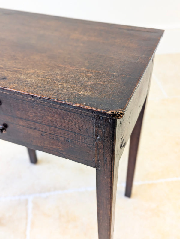 Antique Georgian Oak Work Table c.1800