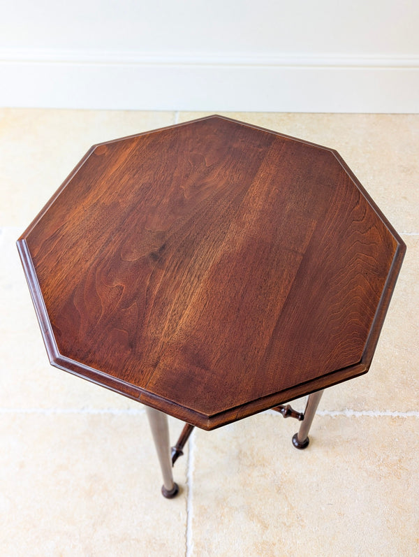 Antique Victorian Aesthetic Movement Mahogany Octagonal Occasional Table c.1890