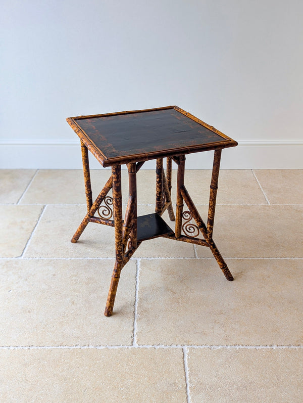 Antique Victorian Bamboo Occasional Table c.1890