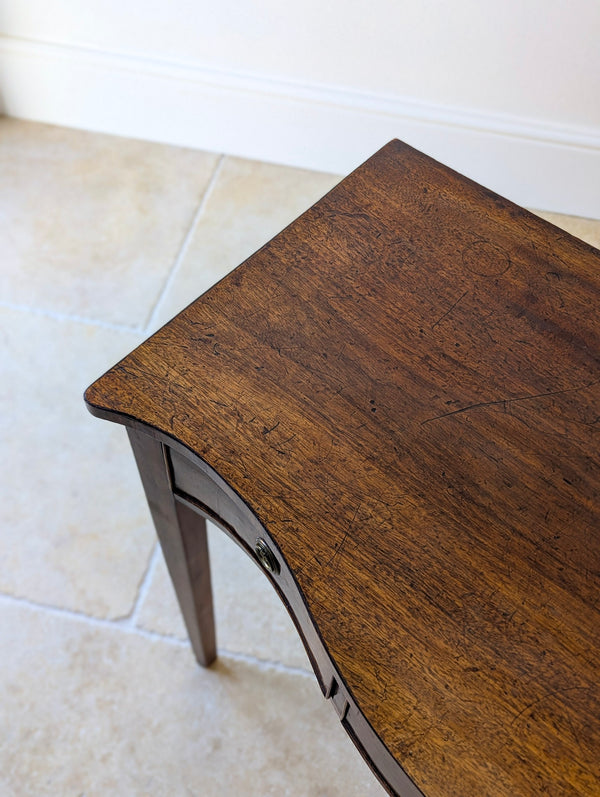 Antique Georgian Mahogany Serpentine Side Table c.1800