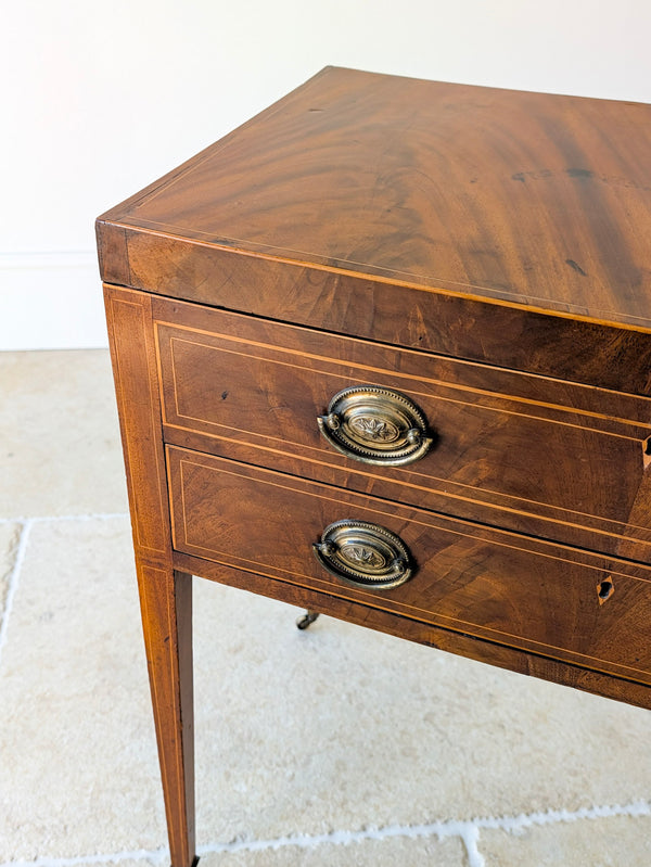 Antique Georgian Mahogany Folding Dressing Table c.1790