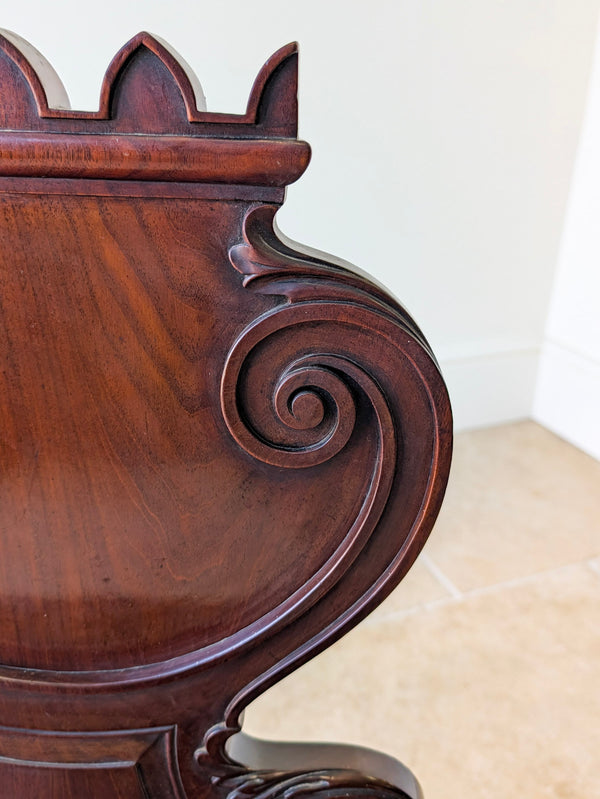 Antique William IV Mahogany Hall Chair c.1830