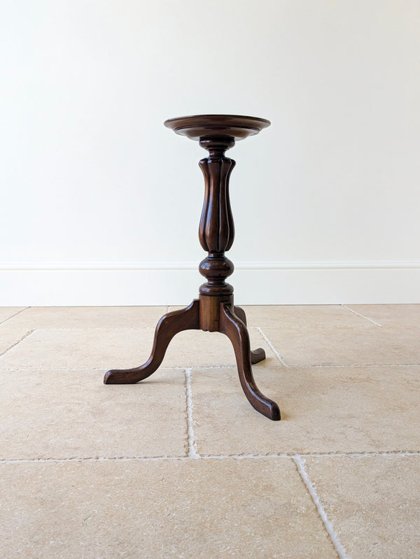 Antique Victorian Mahogany Tripod Candle Stand c.1890