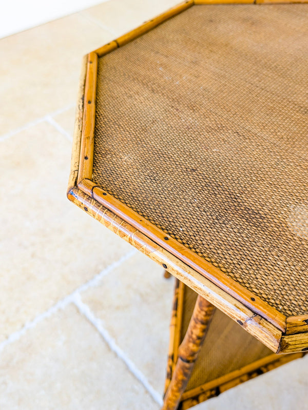 Antique Victorian Bamboo Occasional Table c.1890