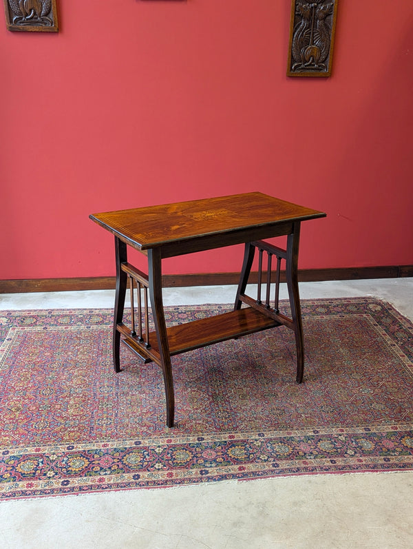 Antique Victorian Inlaid Rosewood Occasional Table