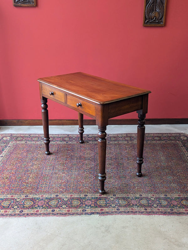 Antique Victorian Mahogany Side Table / Writing Desk