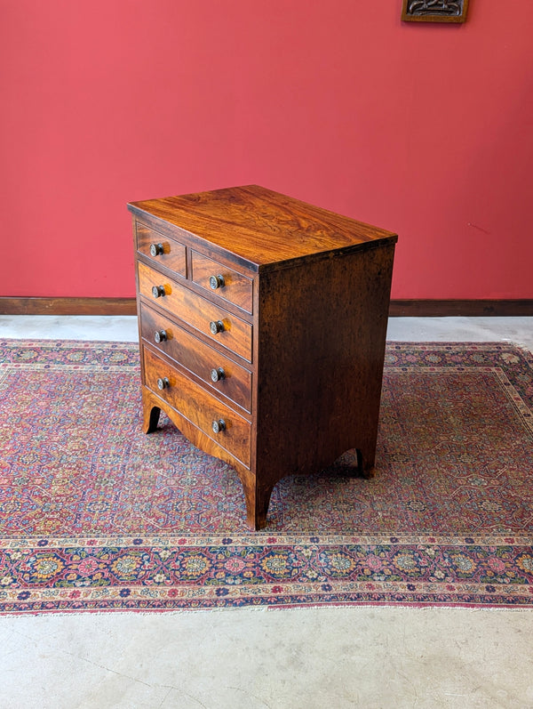 Antique Georgian Mahogany Small Chest of Drawers