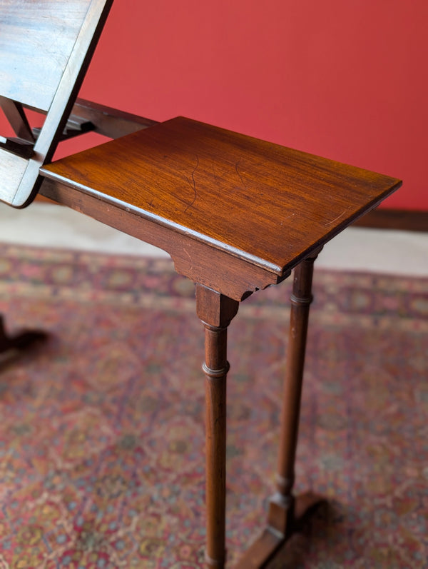 Antique Victorian Mahogany Metamorphic Music Stand / Reading Table