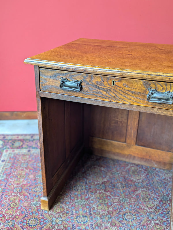 Antique Arts & Crafts Oak Writing Desk Circa 1910