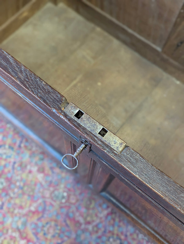 Antique 17th Century Panelled Oak Coffer