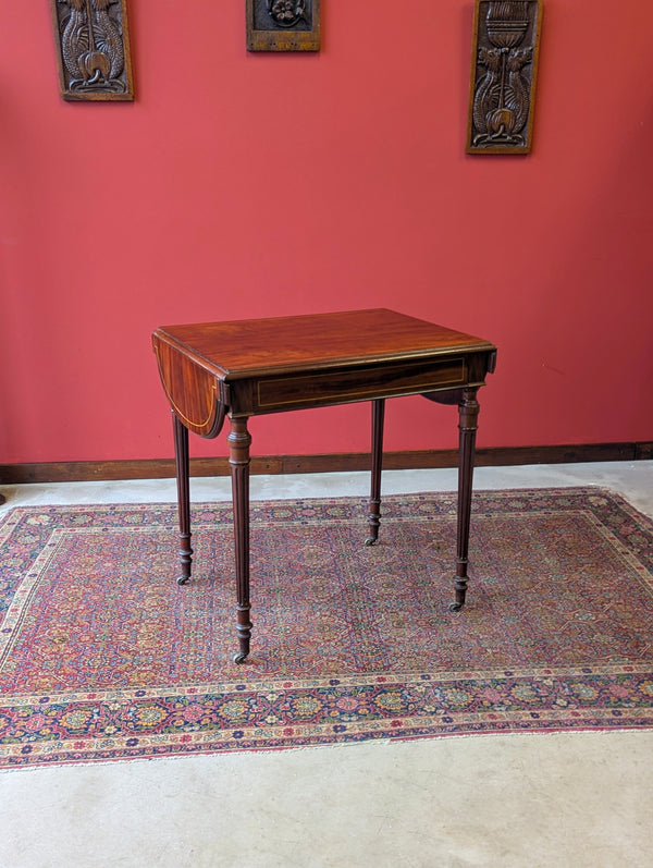 Antique Edwardian Mahogany Extending Occasional Table