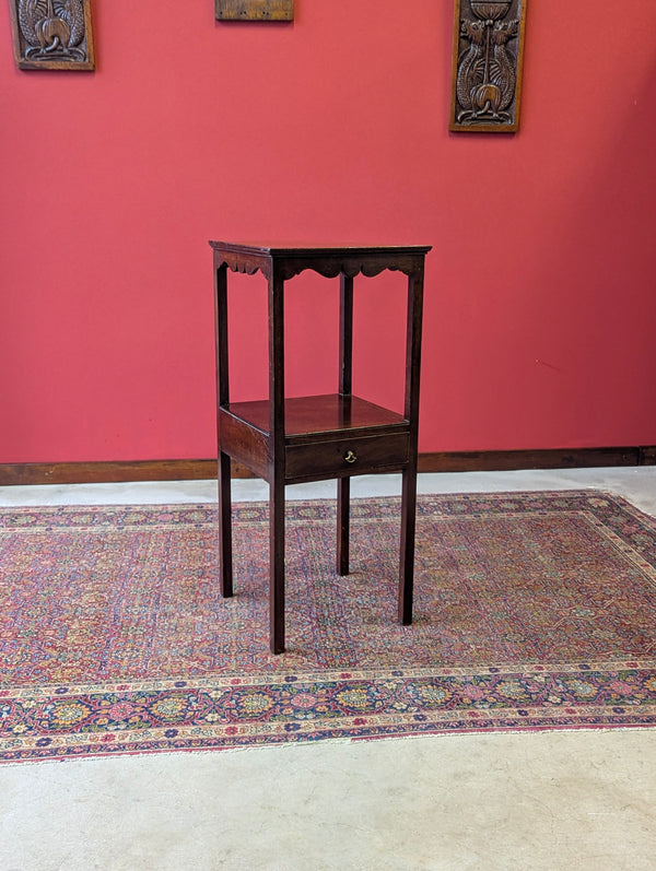 Antique Georgian Mahogany Washstand Bedside