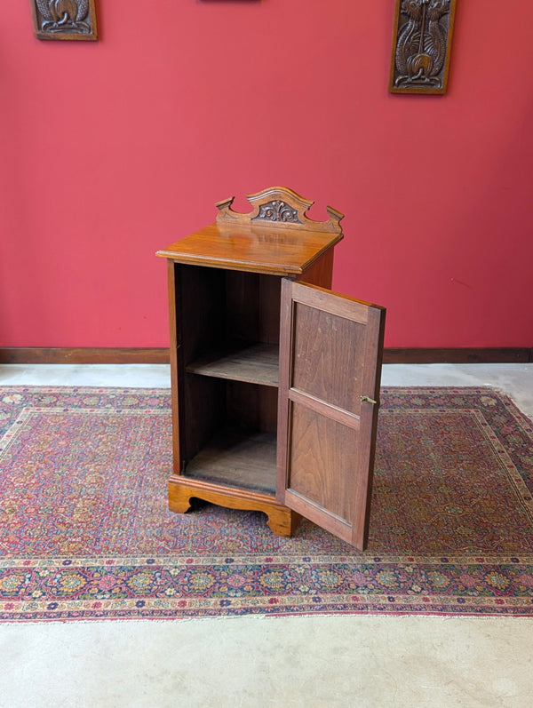 Antique Edwardian Walnut Pot Cupboard Bedside