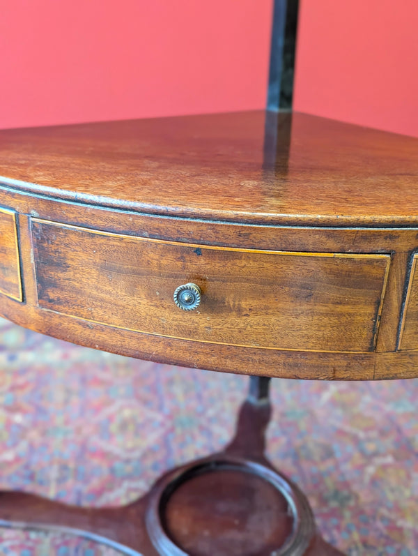 Antique Georgian Mahogany Corner Stand / Bedside