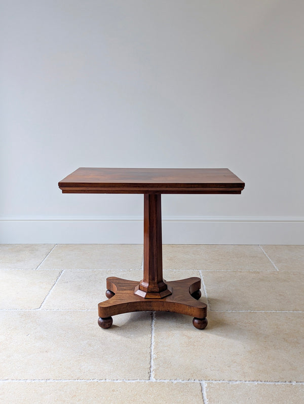 Antique Mid Victorian Mahogany Pedestal Side Table c.1860