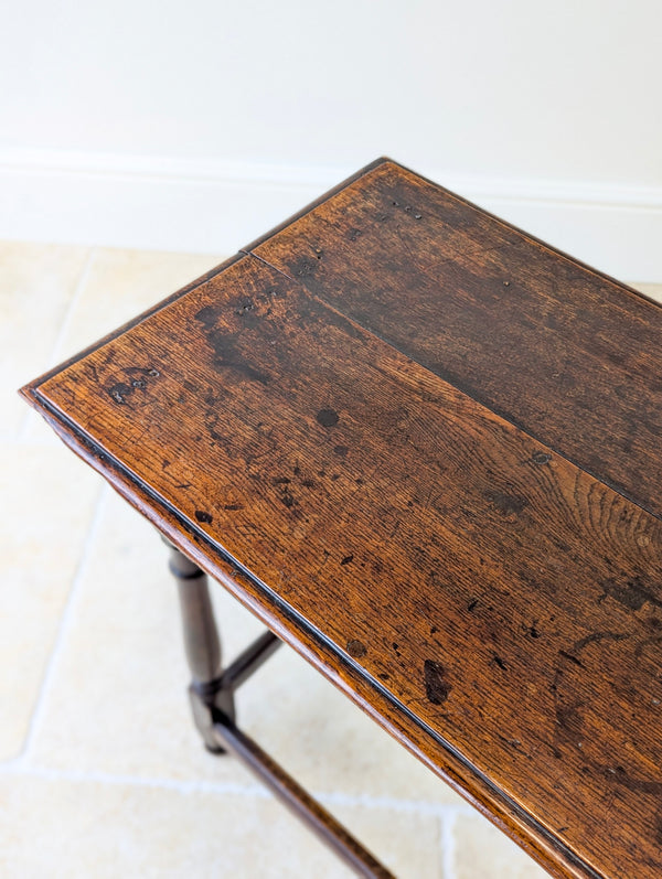Antique Late 17th Century William & Mary Oak Side Table c.1690