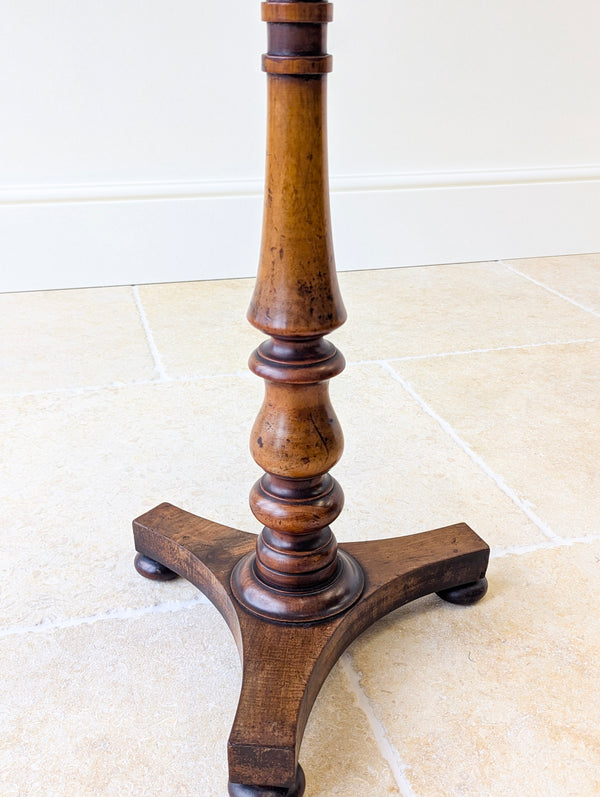 Antique Regency Mahogany and Beech Tilt-Top Wine Table c.1830