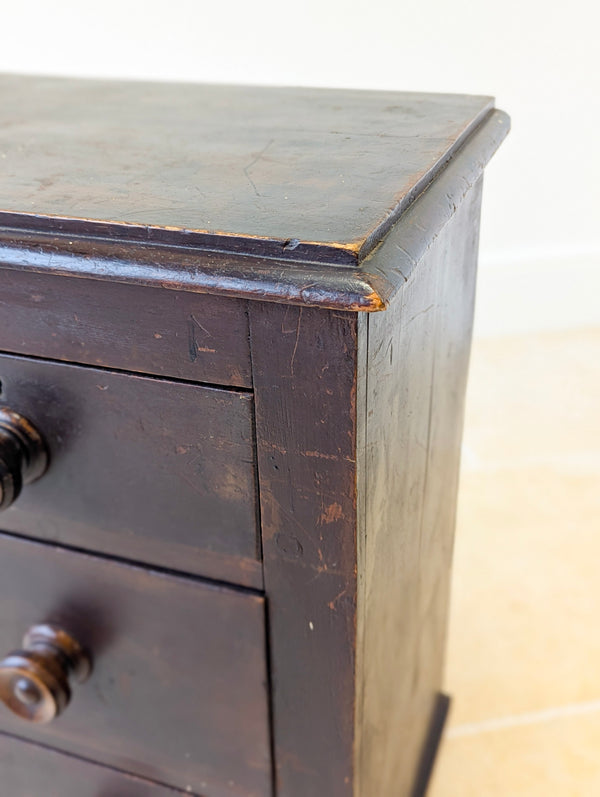 Antique Victorian Welsh Painted Pine Chest of Drawers c.1860