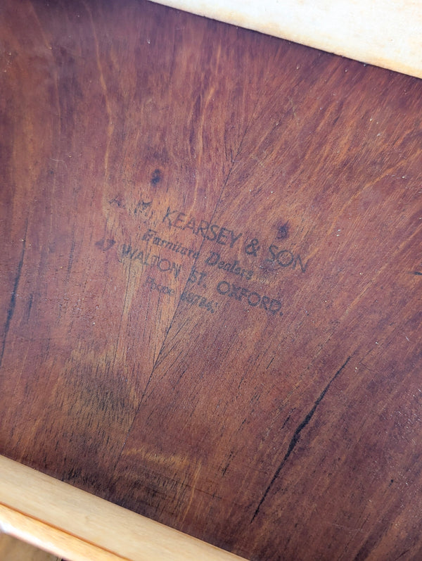 Antique Victorian Mahogany Work Box on Stand c.1880