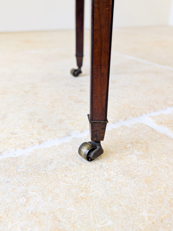 Antique Scottish Regency Satin Birch Table with Lateral Slide c.1810