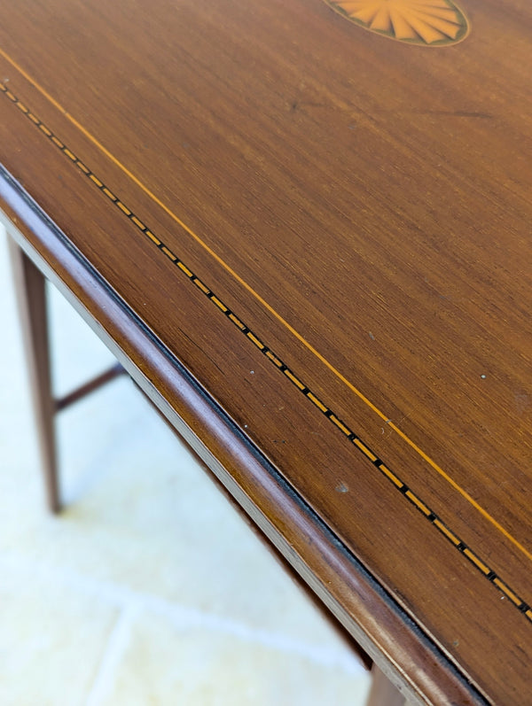 Antique Edwardian Inlaid Mahogany Occasional Table c.1905