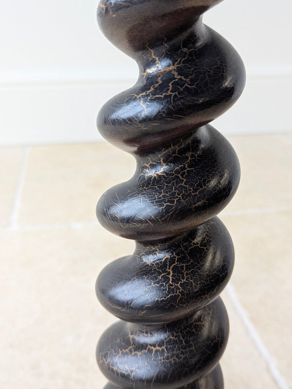 Antique Victorian Japanned Tripod Occasional Table c.1880