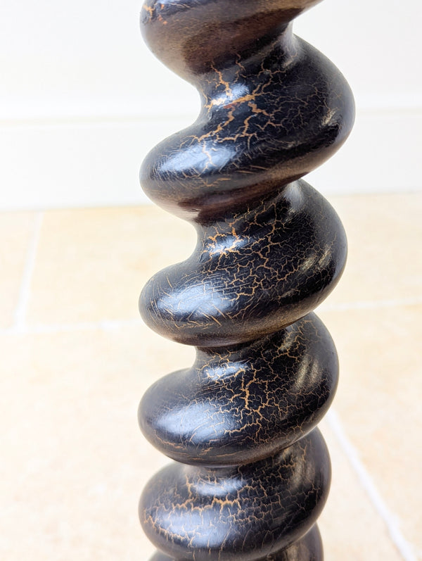 Antique Victorian Japanned Tripod Occasional Table c.1880