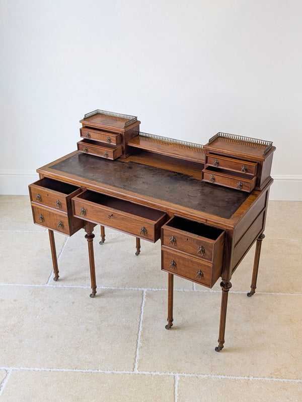 Antique Victorian Walnut Writing Desk c.1880