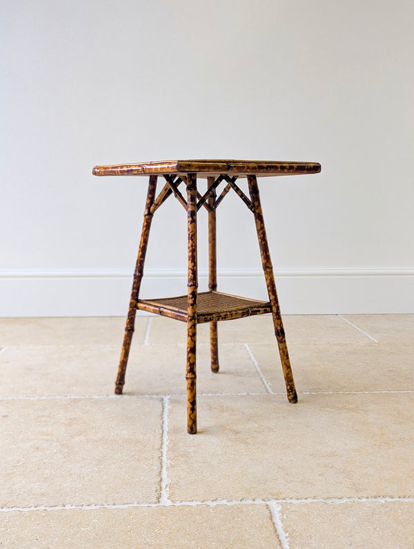 Antique Victorian Bamboo Occasional Table c.1890