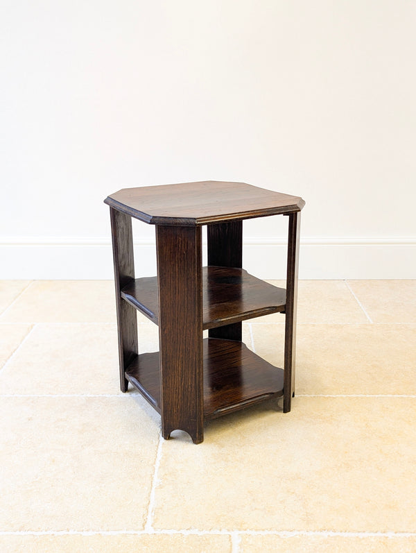 Antique Early 20th Century Oak Book Table c.1920