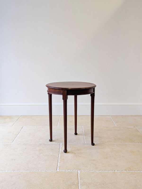 Antique Edwardian Mahogany Circular Occasional Table c.1910