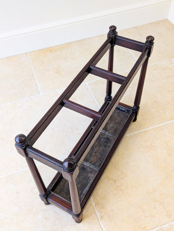 Antique Victorian Mahogany Country House Stick Stand c.1890
